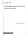 Leveraging Information for Innovation and Competitive Advantage